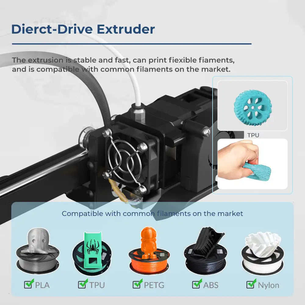 Tronxy 3d Printer CRUX1 Direct Drive 3D Printing
